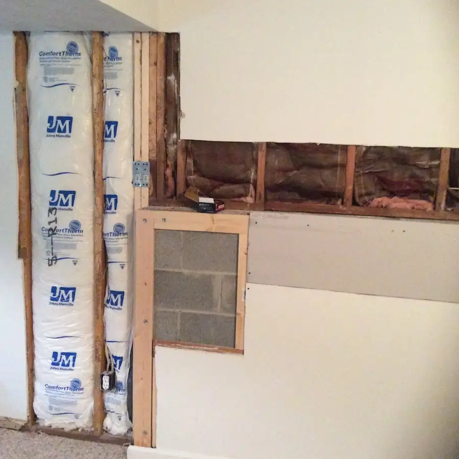 Wall insulation replacement during Structural Drying in Smithfield